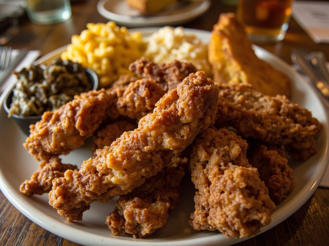 Jean's delicious Southern fried chicken and menu items